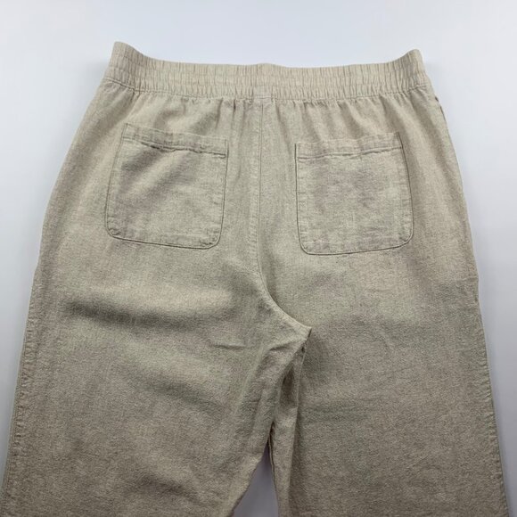 TALL Old Navy Natural Linen Blend High Rise Straight Leg Lounge Pant LT - Picture 7 of 7